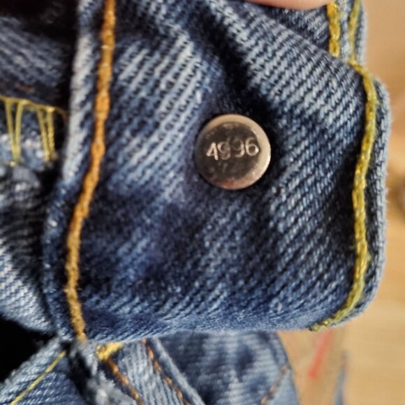 Levis Jeans Mens Size 40x30 Blue 505 Original Fit Straight Leg Denim - Picture 11 of 12